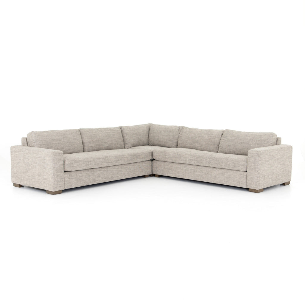 Boone 3-Piece Sectional - Thames Coal