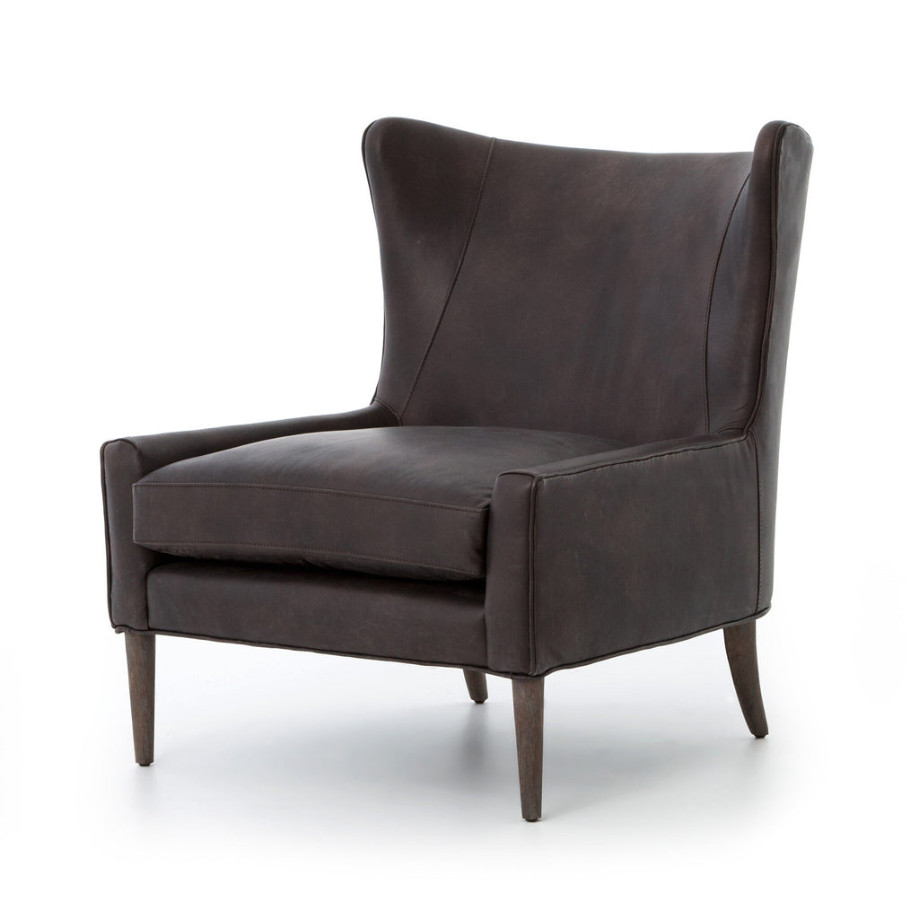 Marlow Wing Chair - Vintage Black
