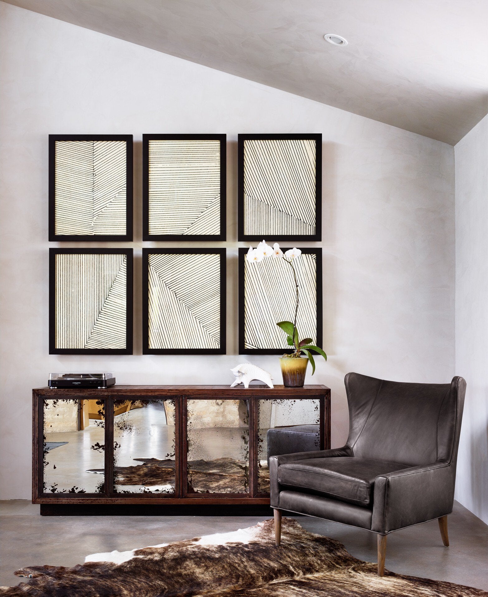 Marlow Wing Chair - Vintage Black