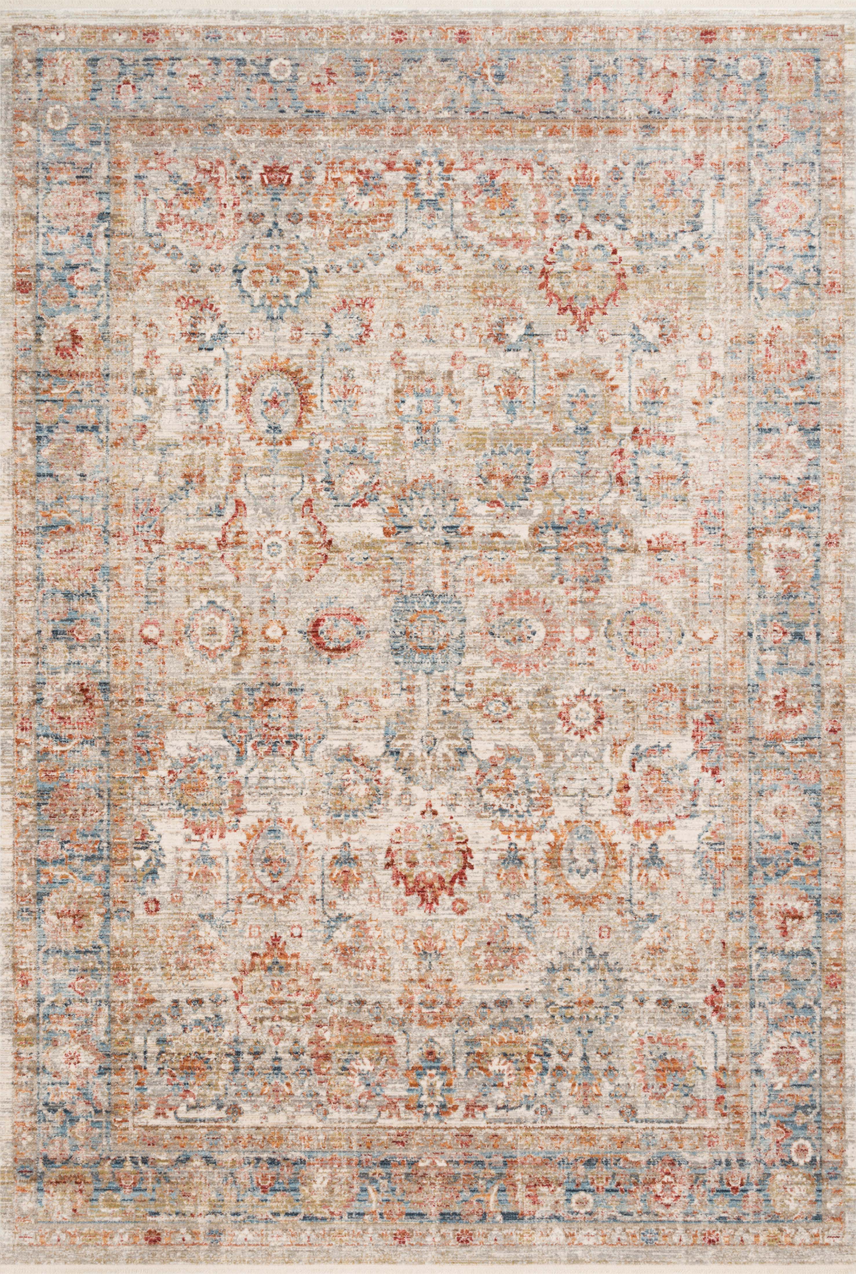 Loloi | Claire Collection | Ivory / Ocean | CLE-02