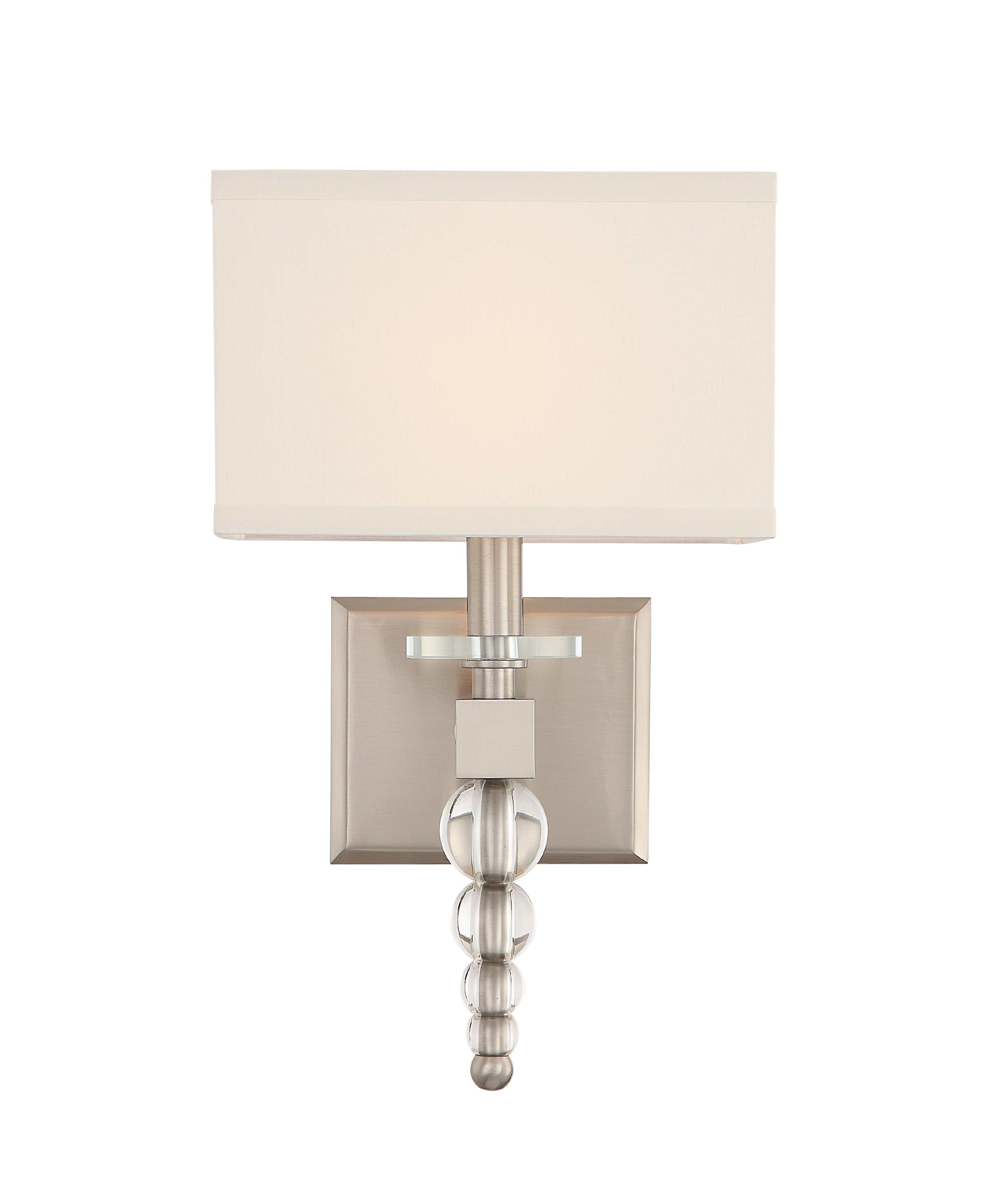 Clover 9.5'' Brushed Nickel Sconce