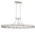 Clover 45'' Brushed Nickel Oval Chandelier