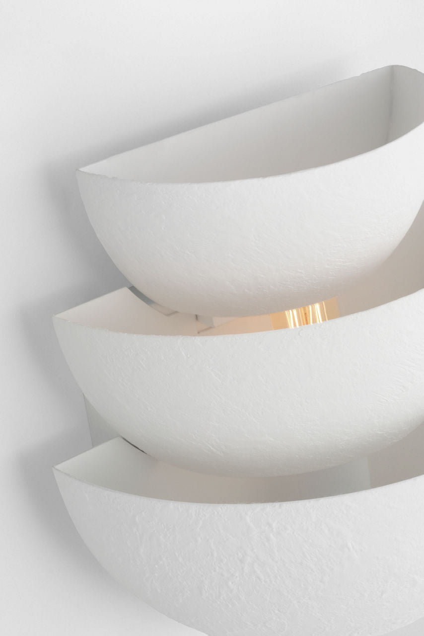 Beaunay Tiered Sconce Cast Plaster