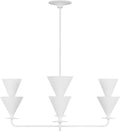 Cornet Large Chandelier Cast Plaster