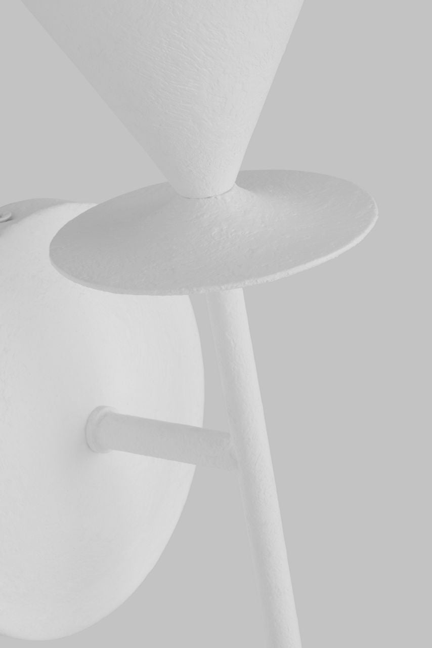 Cornet Large Sconce Cast Plaster
