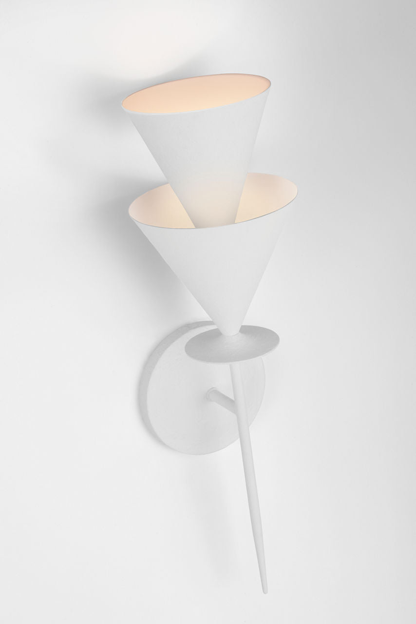 Cornet Large Sconce Cast Plaster