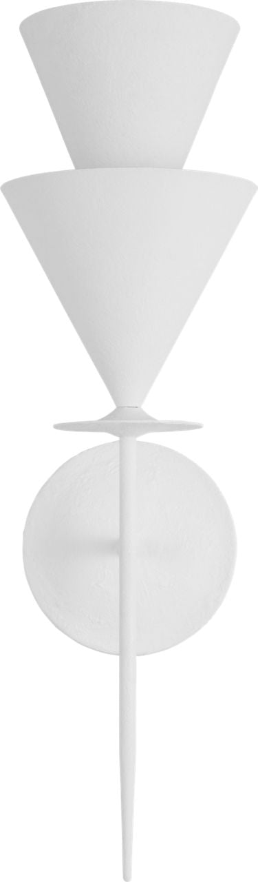 Cornet Large Sconce Cast Plaster