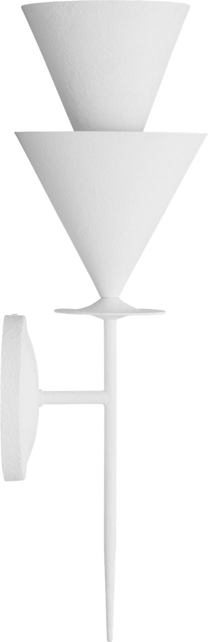 Cornet Large Sconce Cast Plaster