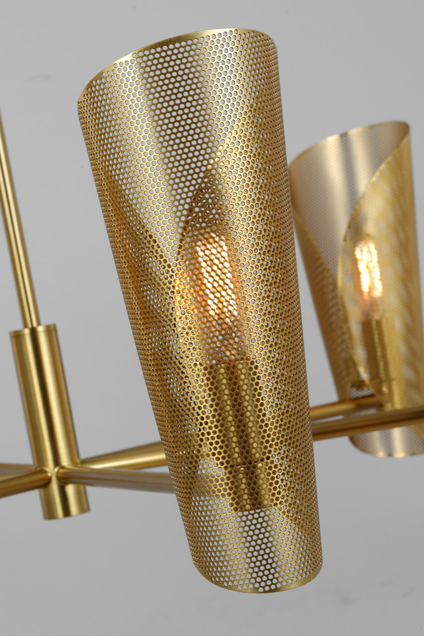 Plivot Large Chandelier Burnished Brass