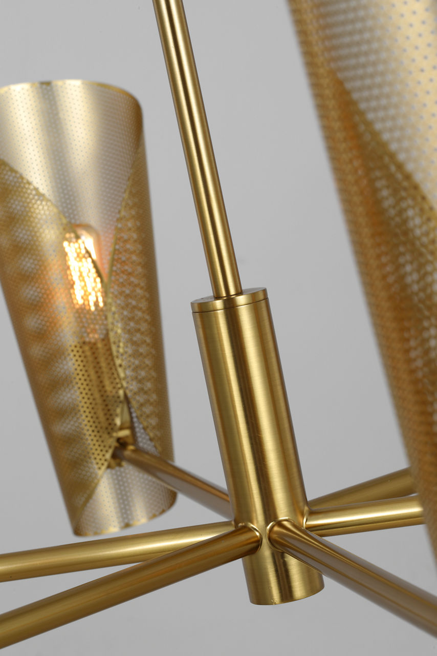 Plivot Large Chandelier Burnished Brass