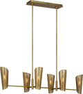 Plivot Large Linear Chandelier Burnished Brass