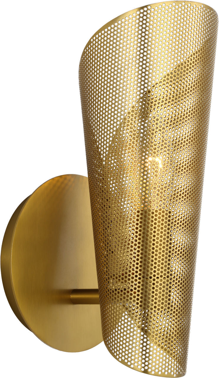 Plivot Medium Single Sconce Burnished Brass