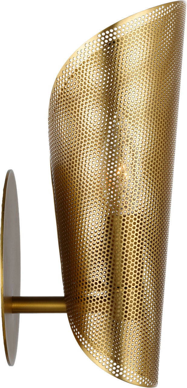 Plivot Medium Single Sconce Burnished Brass