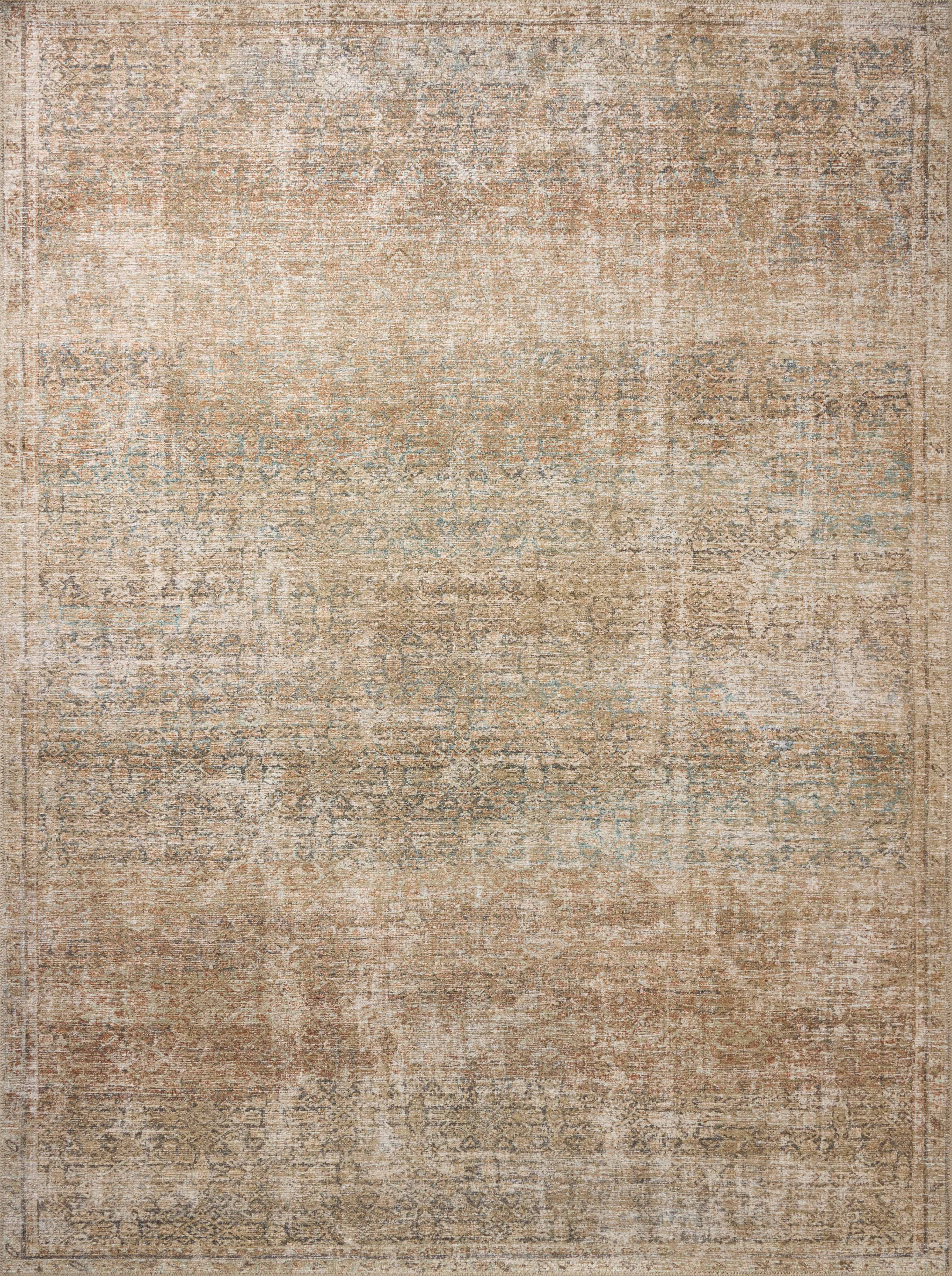 Amber Lewis x Loloi | Cambria Collection | Ocean / Brick | CBR-08