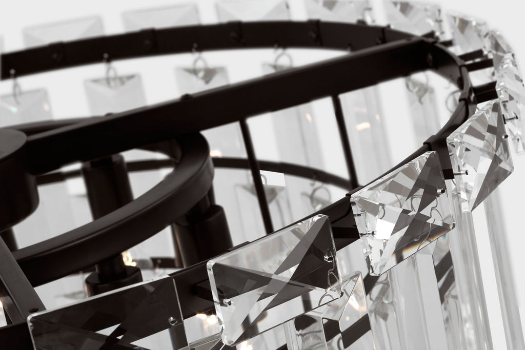 Arden Medium Chandelier | Aged Iron