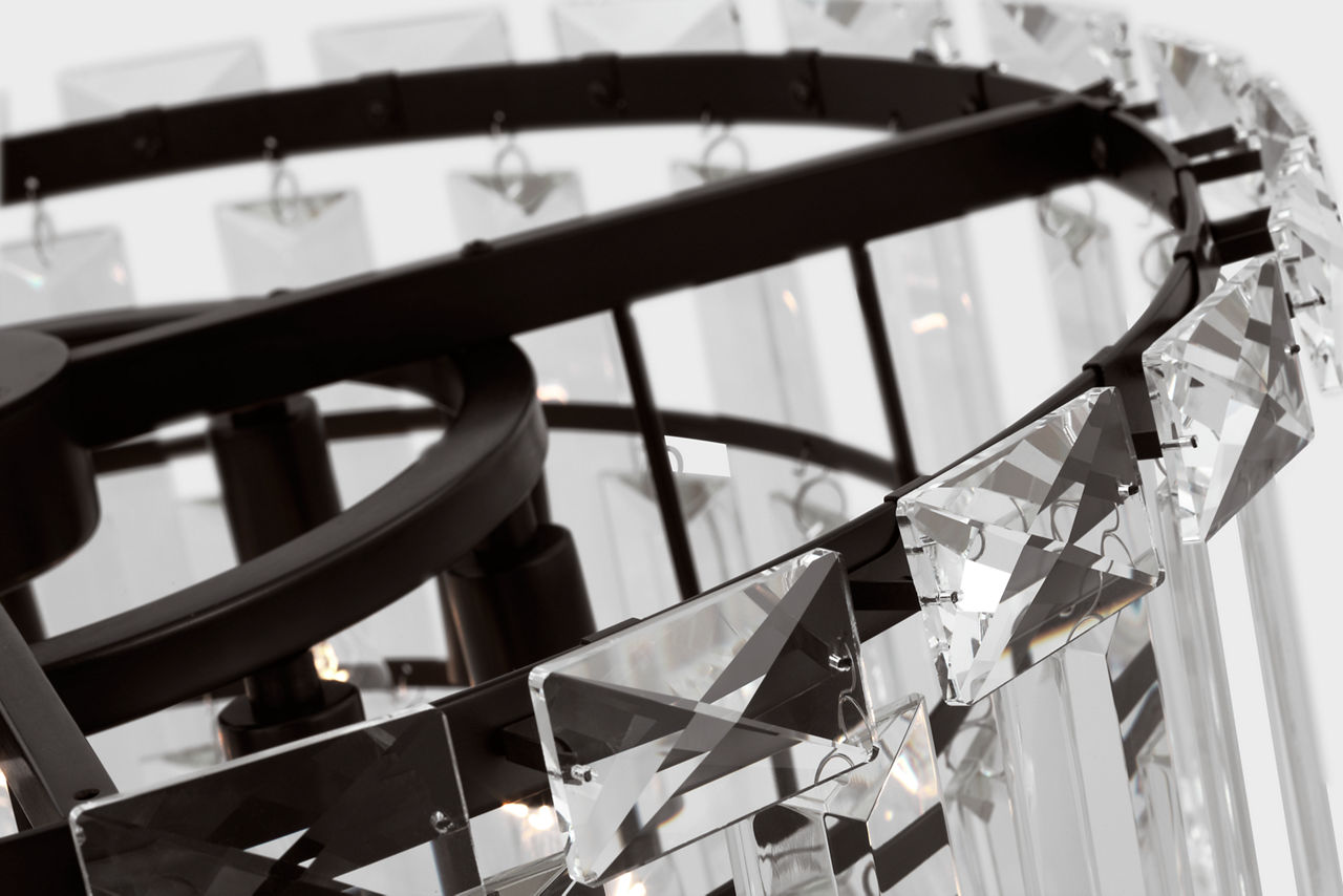Arden Medium Chandelier | Aged Iron