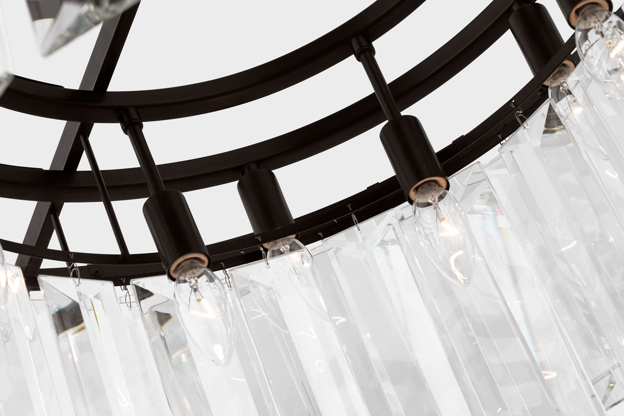 Arden Large Chandelier | Aged Iron