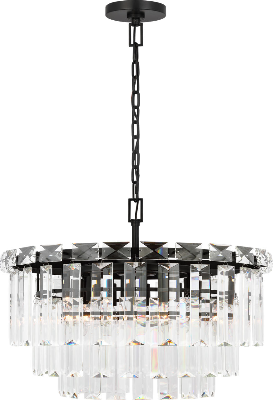 Arden Medium Chandelier | Aged Iron