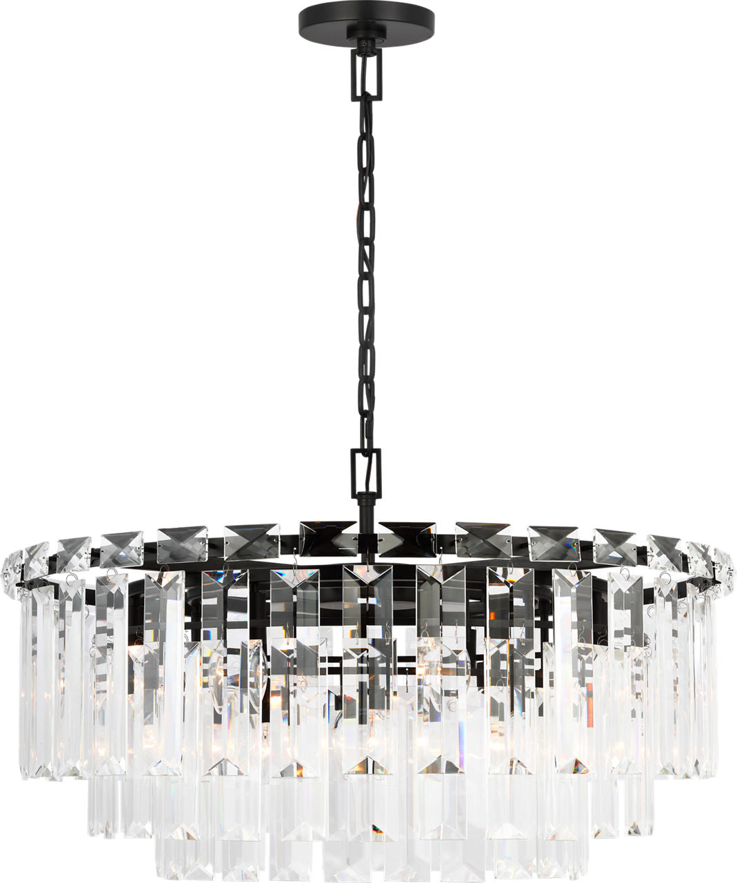 Arden Large Chandelier | Aged Iron