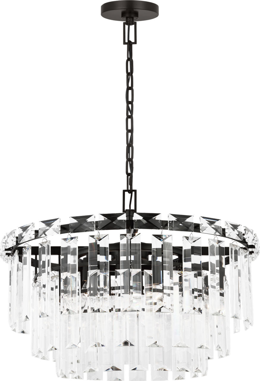Arden Medium Chandelier | Aged Iron