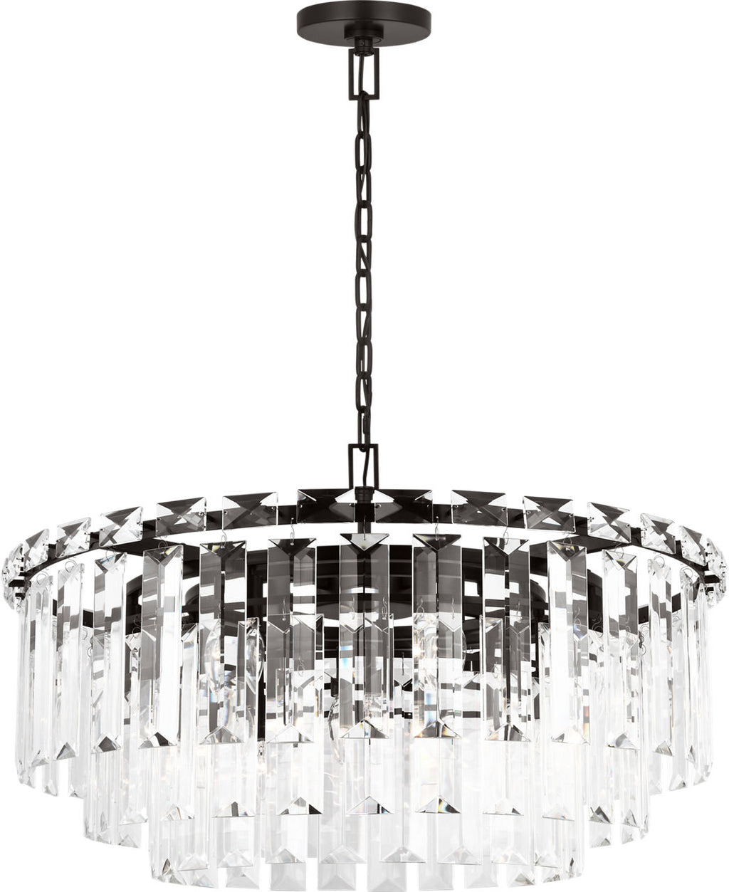 Arden Large Chandelier | Aged Iron
