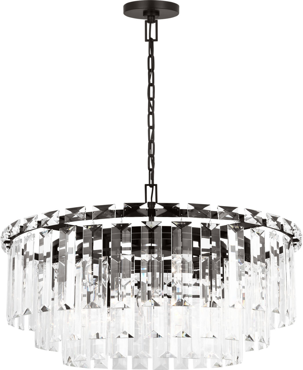Arden Large Chandelier | Aged Iron