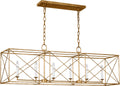 Beatrix Large Linear Lantern Antique Gild