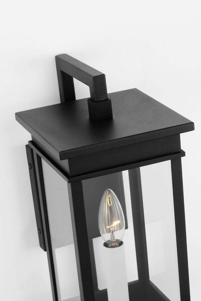 Cupertino Small Bracket Wall Lantern Textured Black