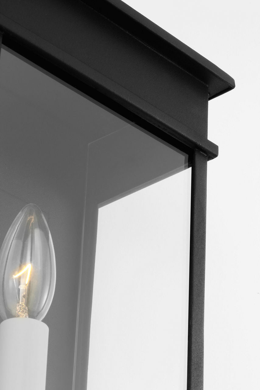 Cupertino Small Wall Lantern Textured Black