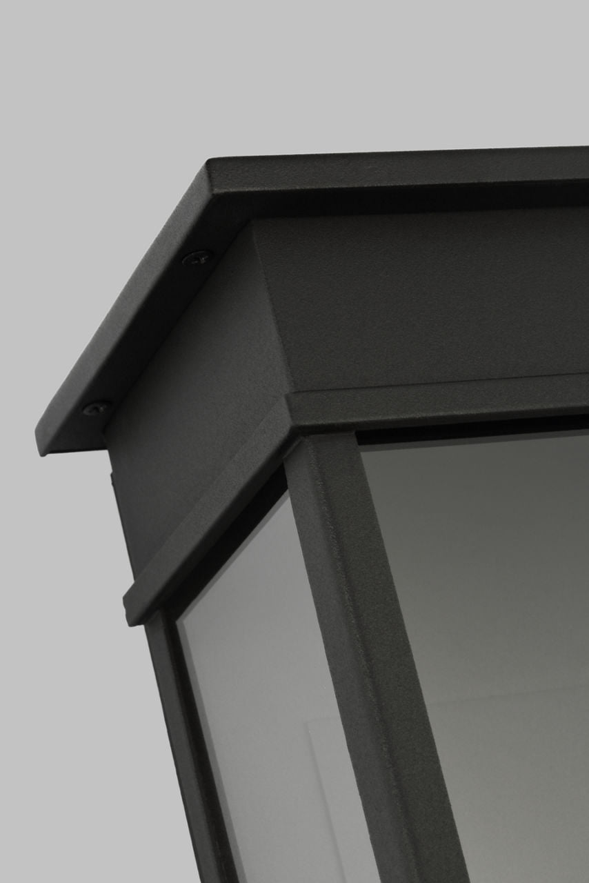 Cupertino Mini Wall Lantern Textured Black