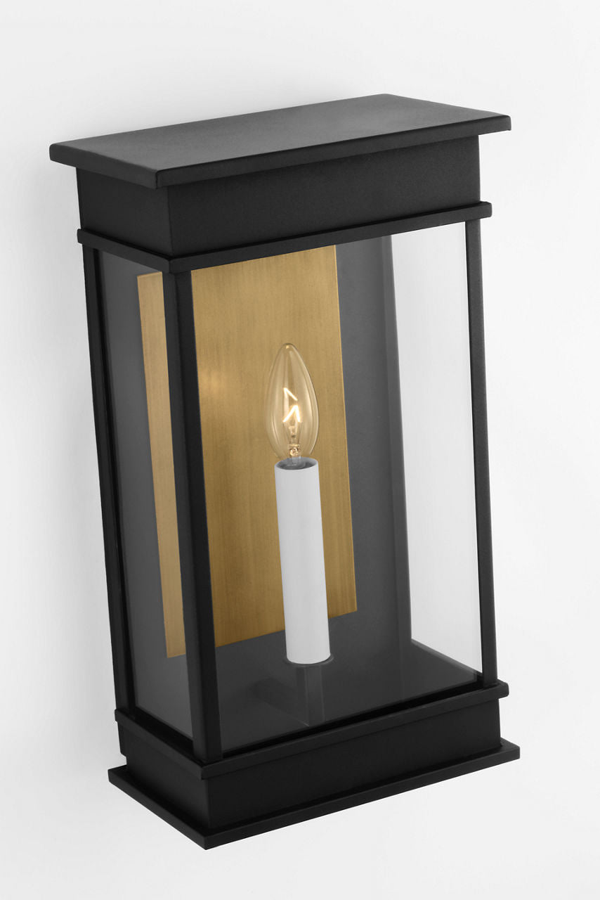 Cupertino Medium Wall Lantern Textured Black