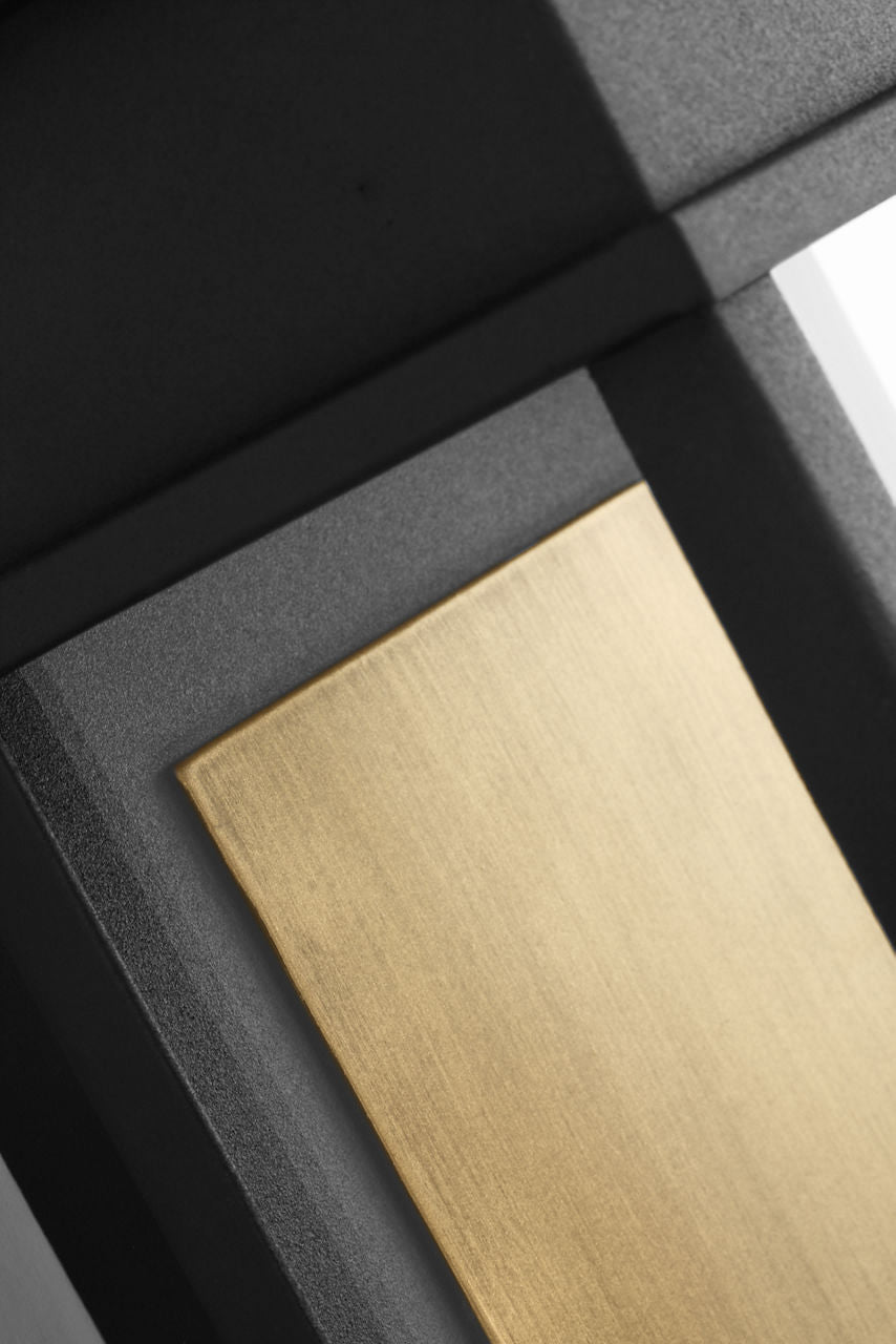 Cupertino Small Wall Lantern Textured Black