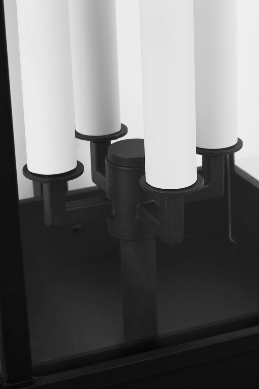 Cupertino Large Bracket Wall Lantern Textured Black