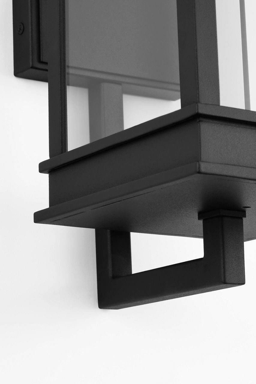 Cupertino Small Bracket Wall Lantern Textured Black