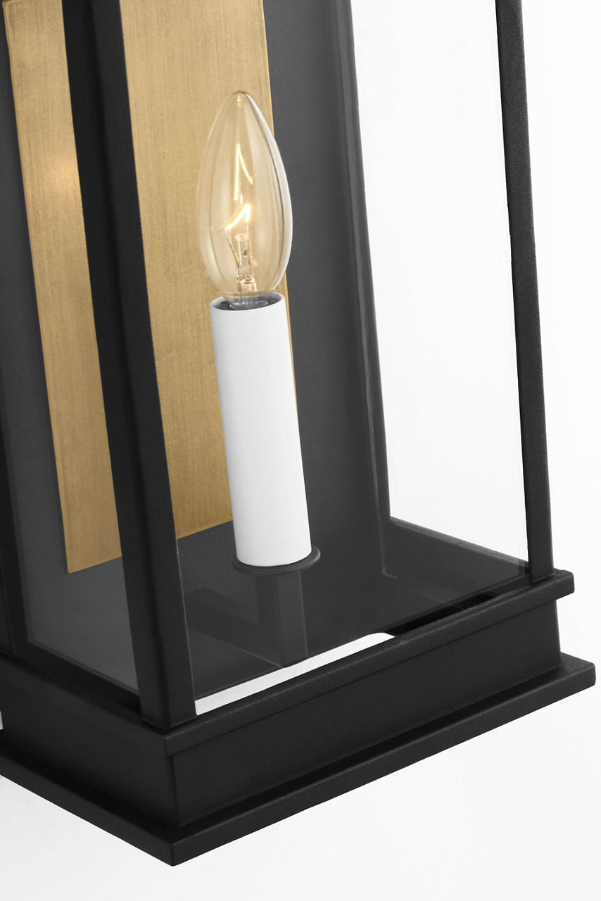 Cupertino Small Wall Lantern Textured Black