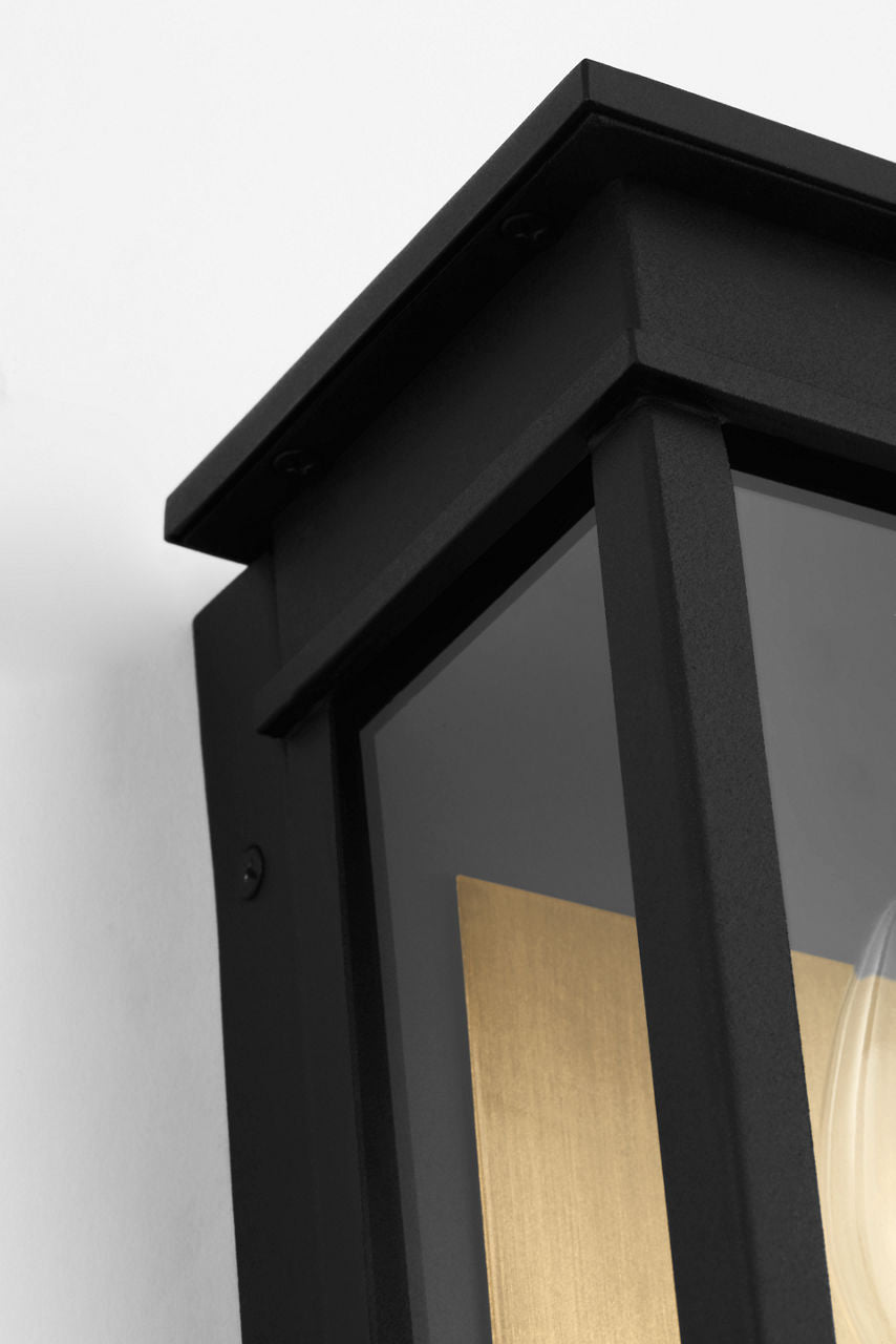 Cupertino Mini Wall Lantern Textured Black