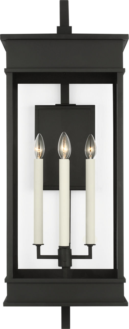 Cupertino Extra Large Bracket Wall Lantern Textured Black