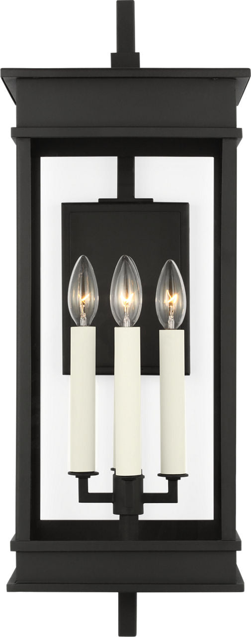 Cupertino Large Bracket Wall Lantern Textured Black