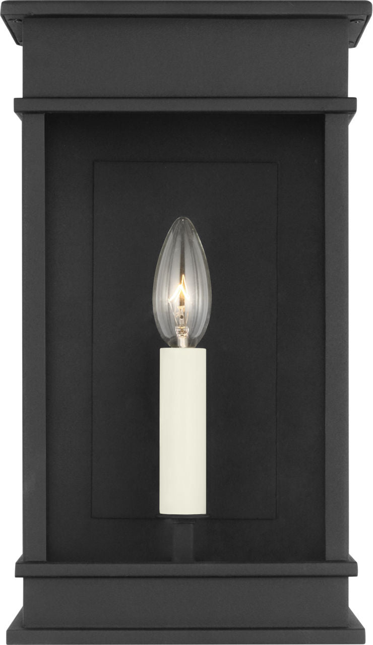 Cupertino Small Wall Lantern Textured Black