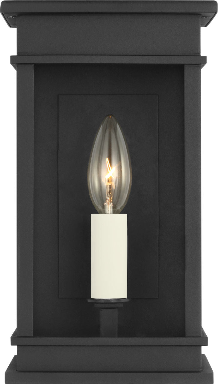 Cupertino Mini Wall Lantern Textured Black