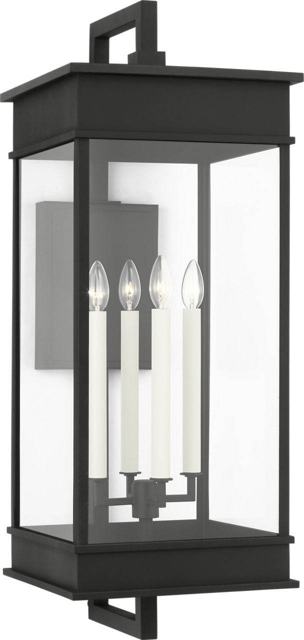 Cupertino Extra Large Bracket Wall Lantern Textured Black