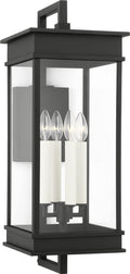 Cupertino Large Bracket Wall Lantern Textured Black