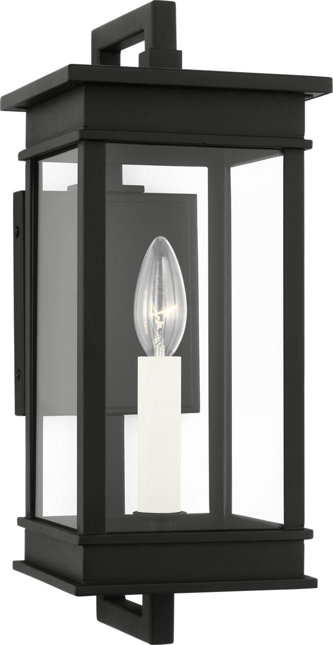 Cupertino Small Bracket Wall Lantern Textured Black