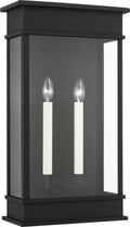 Cupertino Large Wall Lantern Textured Black