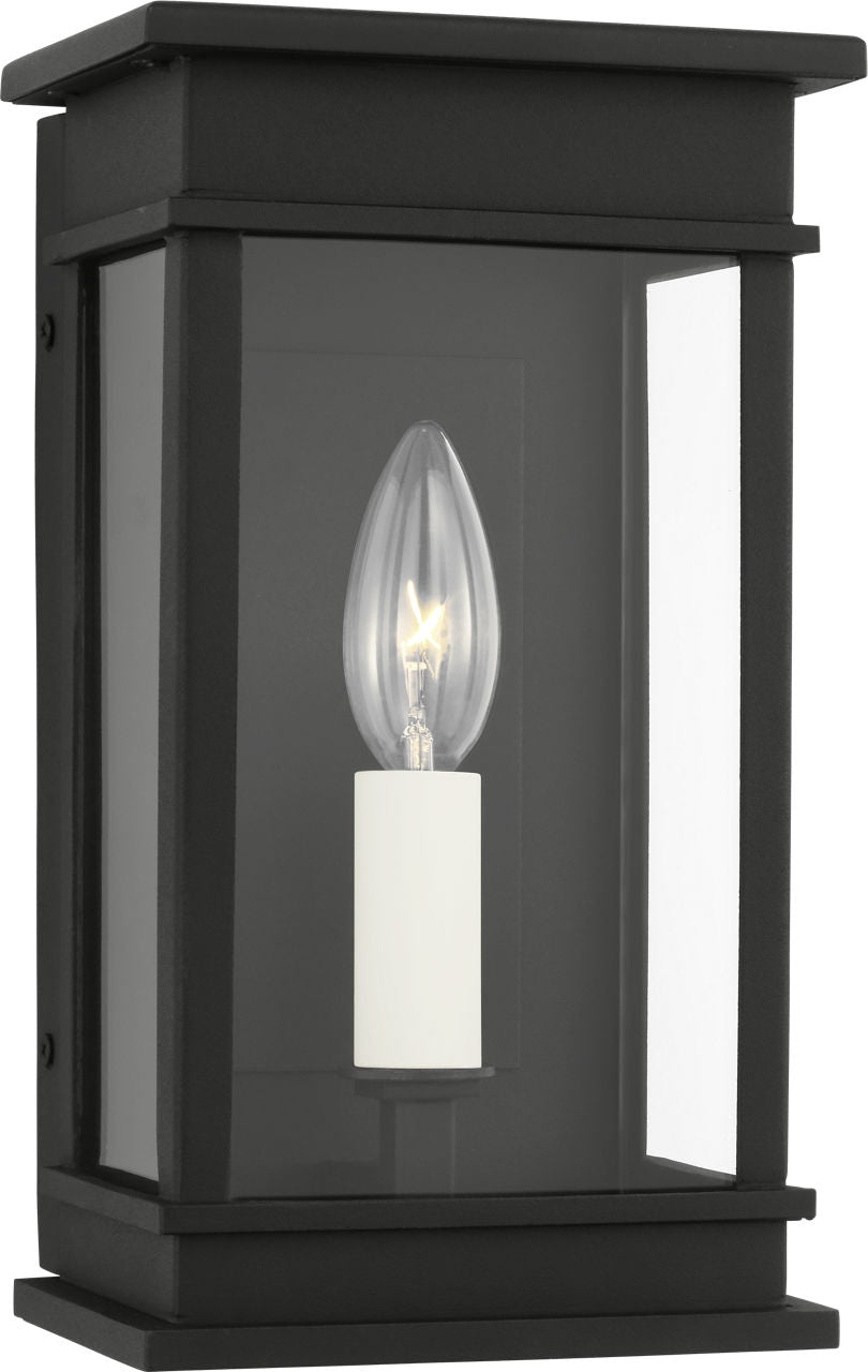 Cupertino Medium Wall Lantern Textured Black