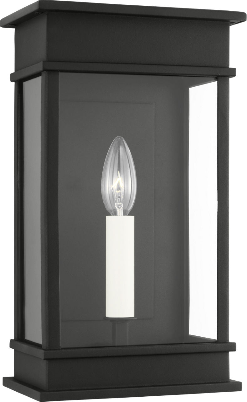 Cupertino Small Wall Lantern Textured Black
