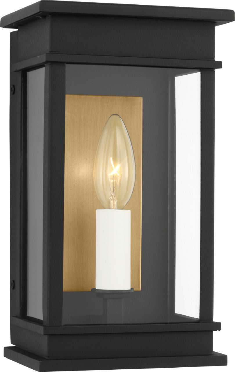 Cupertino Medium Wall Lantern Textured Black