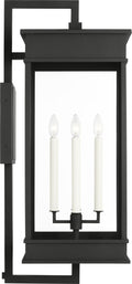 Cupertino Extra Large Bracket Wall Lantern Textured Black