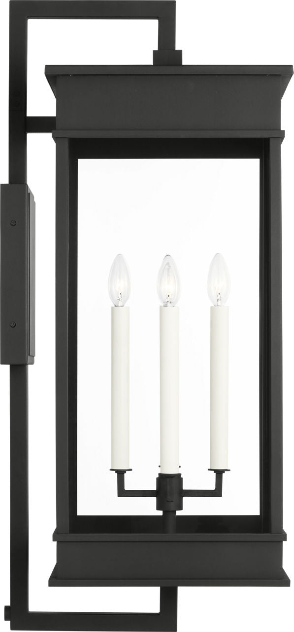 Cupertino Extra Large Bracket Wall Lantern Textured Black
