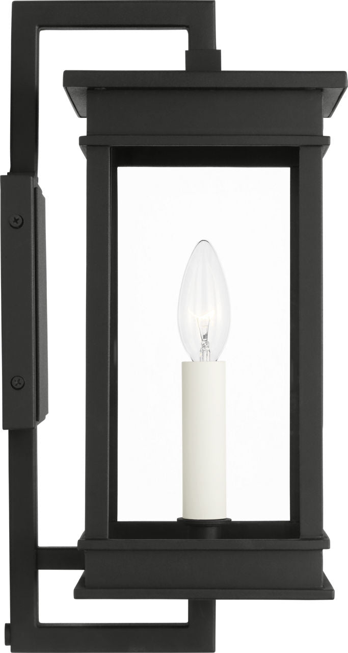 Cupertino Small Bracket Wall Lantern Textured Black